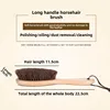 Large Horsehair Horse Bristle Brush - Multi-Purpose Cleaning, Shoe Polish, Polishing, and Waxing, Universal Use 4