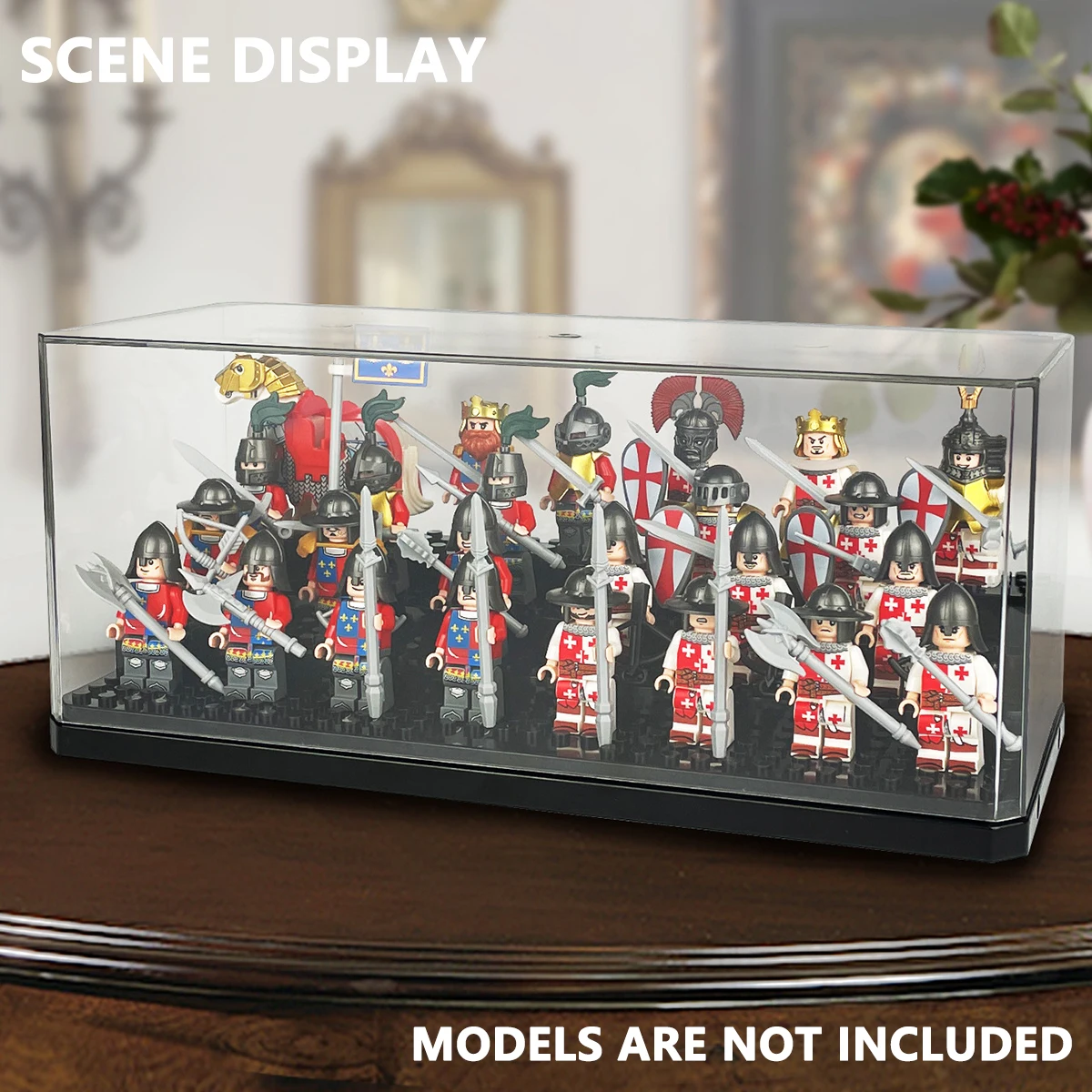 3 Steps Dustproof Acrylic Figures City Car Model Collection Display Box Building Block Storage Plexiglass Showcase Kid Toys
