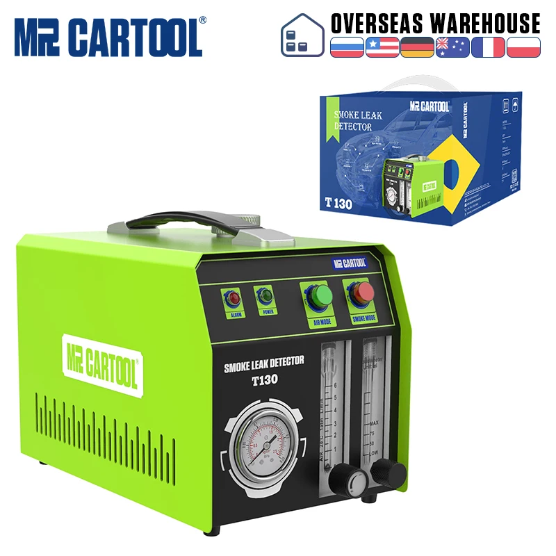 MR CARTOOL T130 Car Smoke Leak Detector Exhaust Gas Analyzer EVAP
