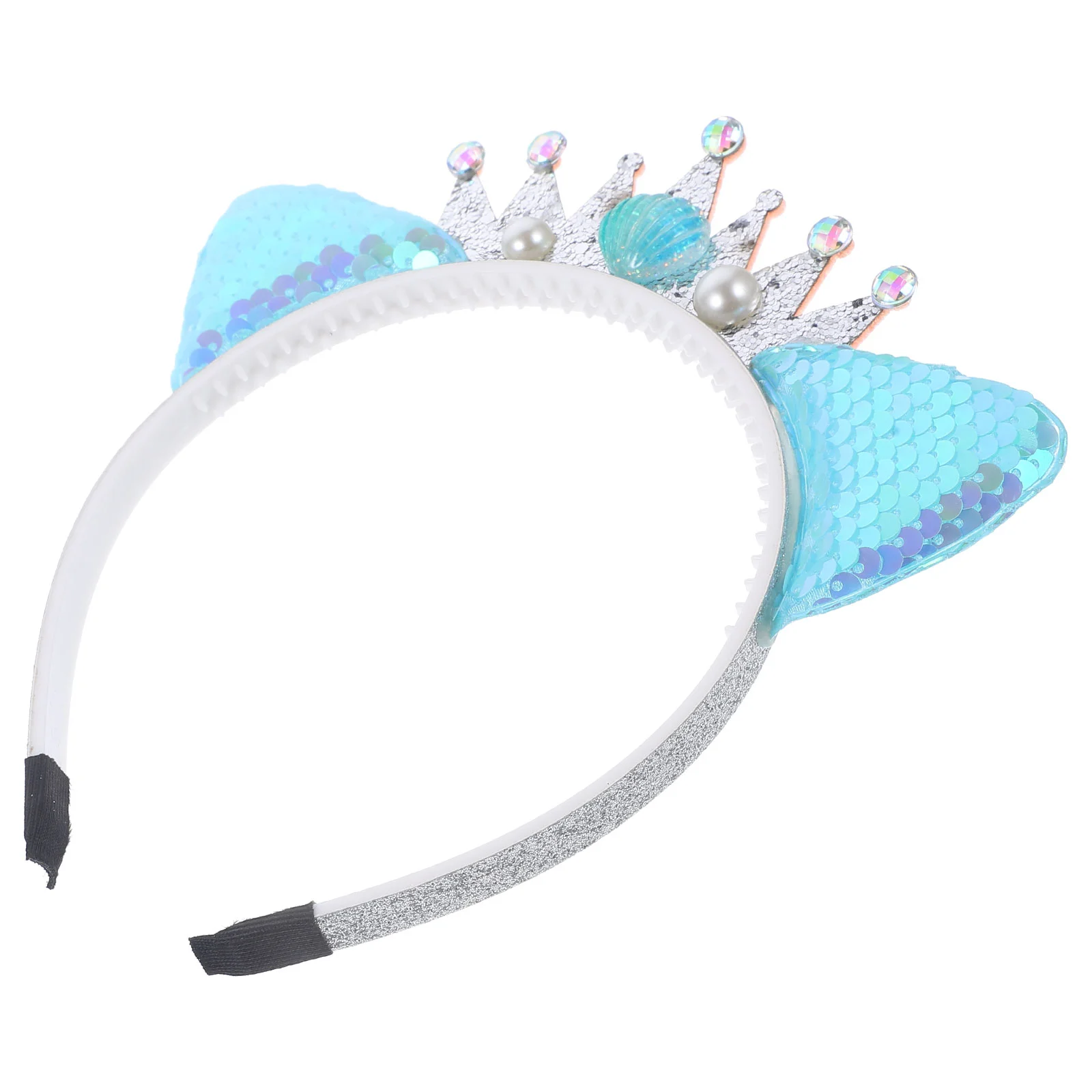 Glitter Cat Headband Ear Headbands for Women Sequin Crown Girls Cosplay Headwear Car
