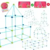 3D Construction Toys Fort Play Tent Child DIY Fort Building Tunnel Play Tent Indoor in The Dark Fort Building Kit for Kids Gift 4