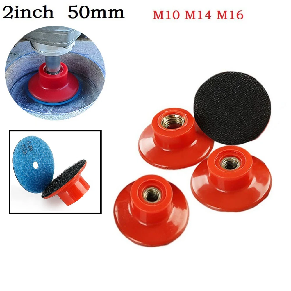 1pc Sanding Disc Backing Pad 2'' Self Adhesive M10 M14 M16 Thread For Car Polishing Auto Cleaning Electric Polisher Grinder Tool