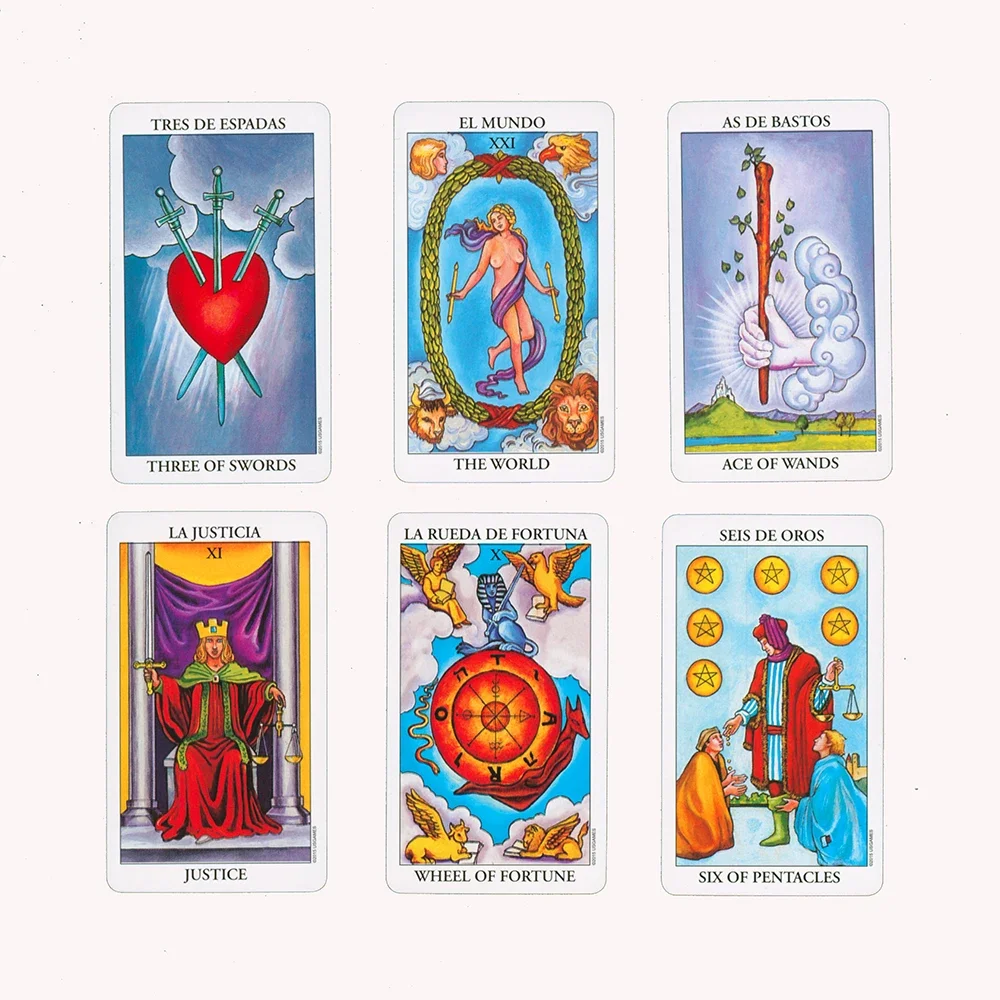 Spain Riders Tarot Cards For Beginners For And Includes Spanish-English Guide Books 5