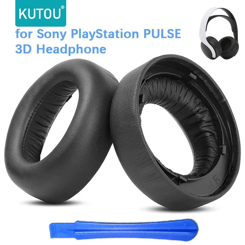 

KUTOU Ear Pads Replacement Ear Cushion for SONY PlayStation PS5 PULSE 3D Wireless Headphone Soft Foam Earpads Cover Cups Earmuff