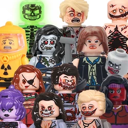 MOC Halloween Zombie Building Blocks City Firemen Prisoner Terrible Figures Ghost Pirate Shake Animal Bricks Toys Gifts