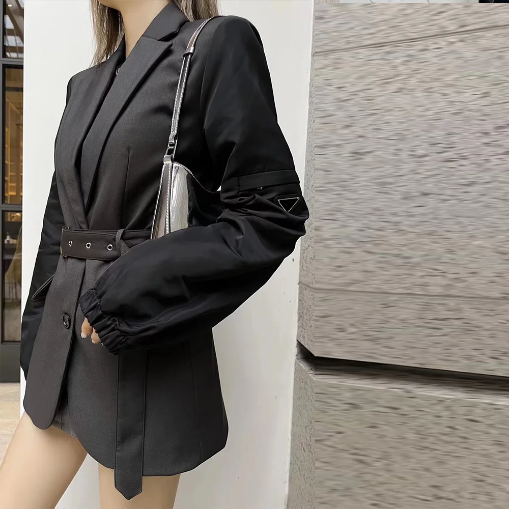 

Design Casual Fashion Women Suit Coat Long Sleeve Solid Color With Belt Slim Cardigan Elegant Chic Leisure Lady Coat For Winter