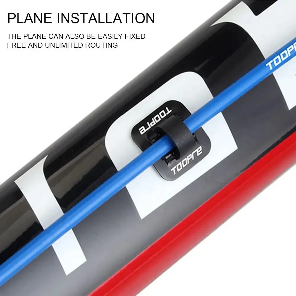 Aluminum Bike Oil Tube Fixed Clamp Conversion Trap Adapter Bicycle Shifter Brake Cable Set Frame U Buckle Tube Clip Guide bike tube clips