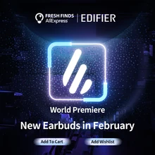 

[ World Premiere ]EDIFIER New Earphones Coming soon 2022 February Add to cart&Wishlist Follow Store and Join giveaway on FEED