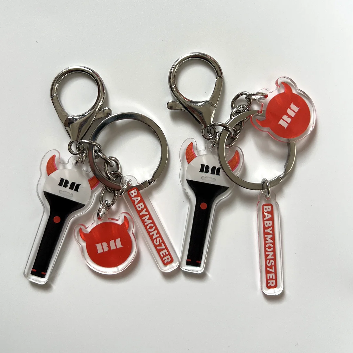 K-popベビーモンスターキーホルダー,アルバム,ロゴ,写真