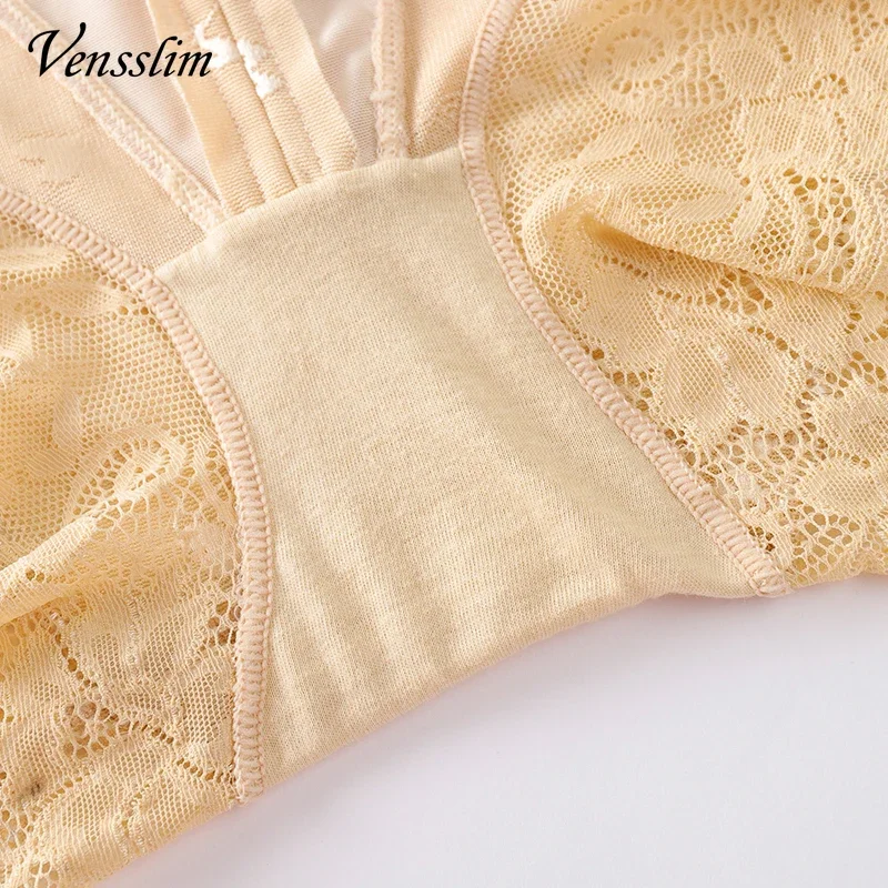 Vensslim Reißverschluss und Haken, doppelte Kontrolle, Kompressionshöschen, Damen, Bauchtrimmer, Body Shaper, Shorts, Taillentrainer, Po-Lifter – Detail 7