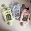 1PCS Plush Photocard Holder with Keychain,Cartoon Photo Sleeve ID Bank Credit Card Holder,Kpop Photo Card Holder 3