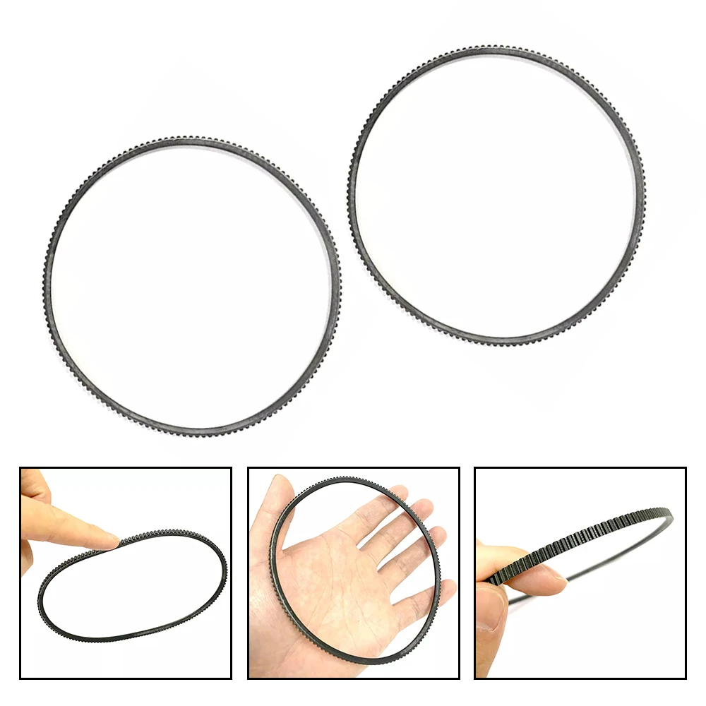 2pcs 5M375 Lathe Belt Elasticity Mute Replacement Lathe Belts For Most Bore 38mm Metal Mini Lathe Motor Power Tool Accessories