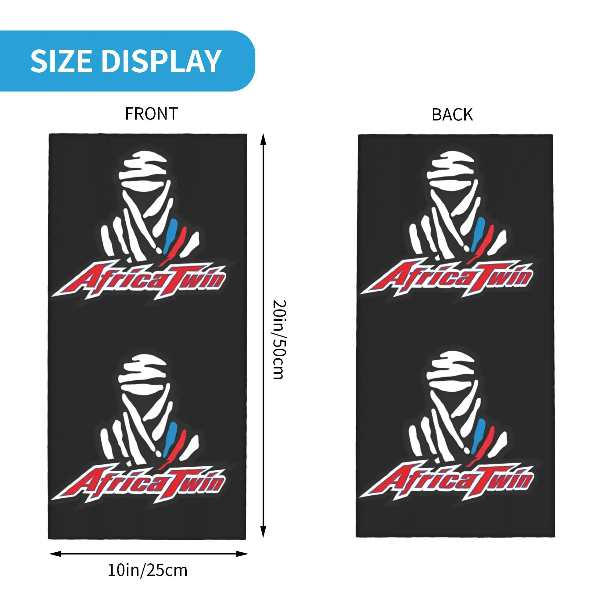 Africa Twin D-Dakares Bandana Neck Gaiter Cycling Bandana Neck Wrap Multi-use Face Mask Unisex Adult All Season