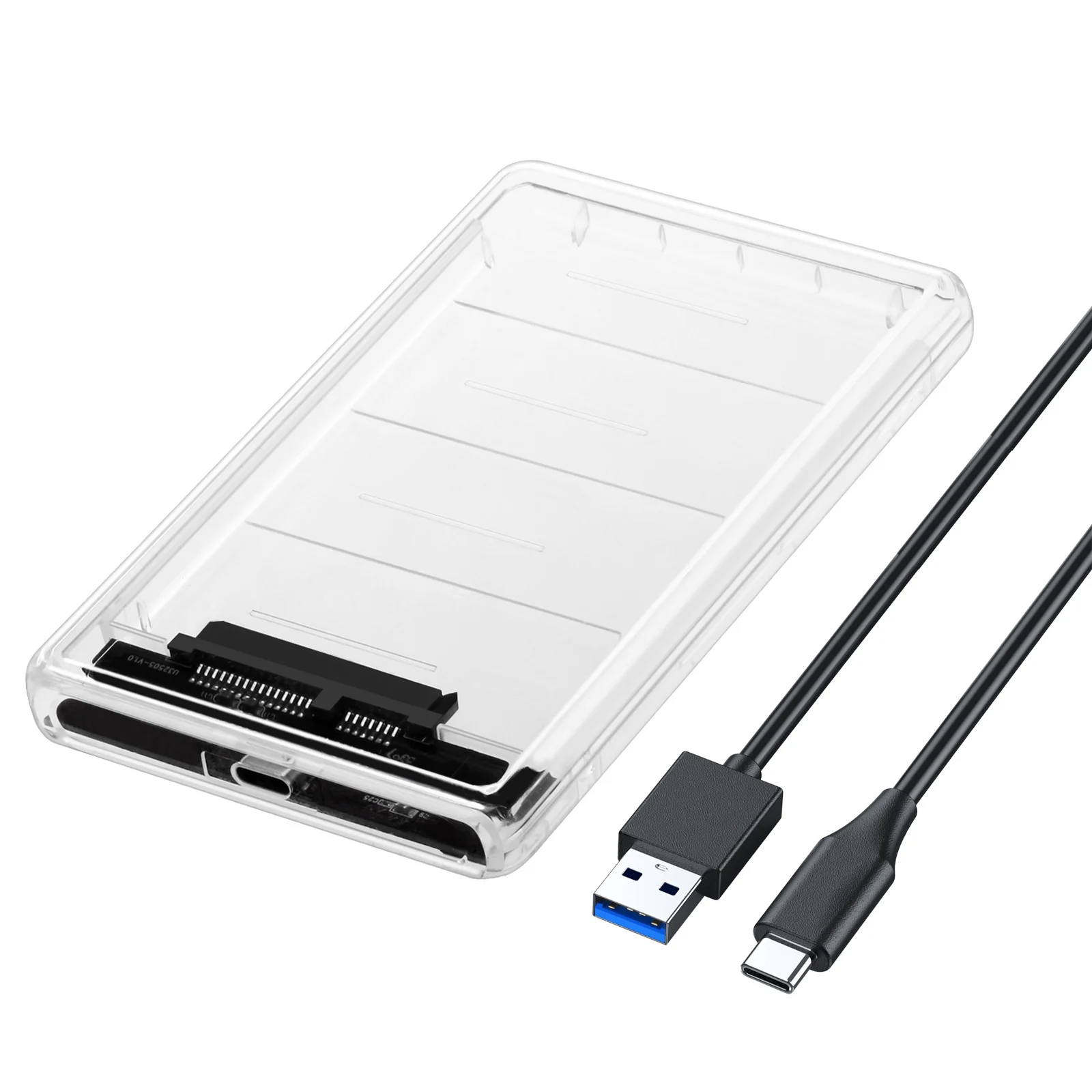 SATA 2.5" USB 3.0 Type C SATA Hdd Box HDD Hard Disk Drive External HDD Enclosure  Case Tool Free 5 Gbps Support 2TB UASP