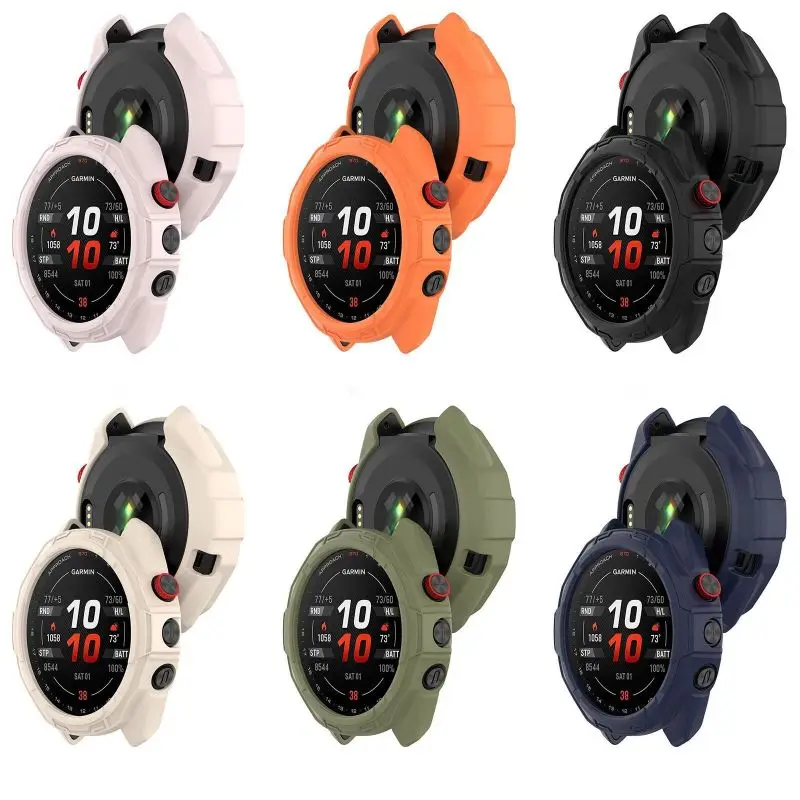 TPU 보호 케이스 커버, 가민 어프로치 S70, 42mm, 47mm, 스마트 워치 스트랩, 소프트 실리콘 스트랩, 범퍼 보호대 쉘
