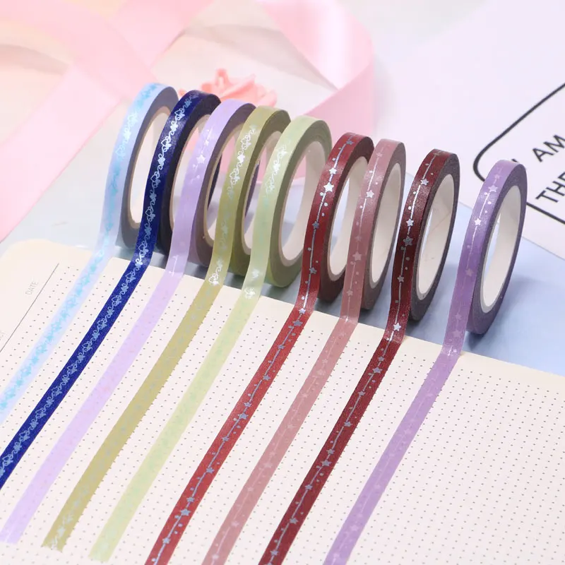 20/50 Rolls Washi Tape Set,Foil Gold Skinny Decorative Masking