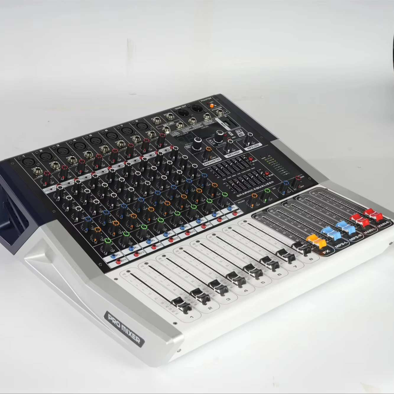 High Quality Digital 6 Channel Power USB Sound Audio Mixer Mixing Console Power Mixer