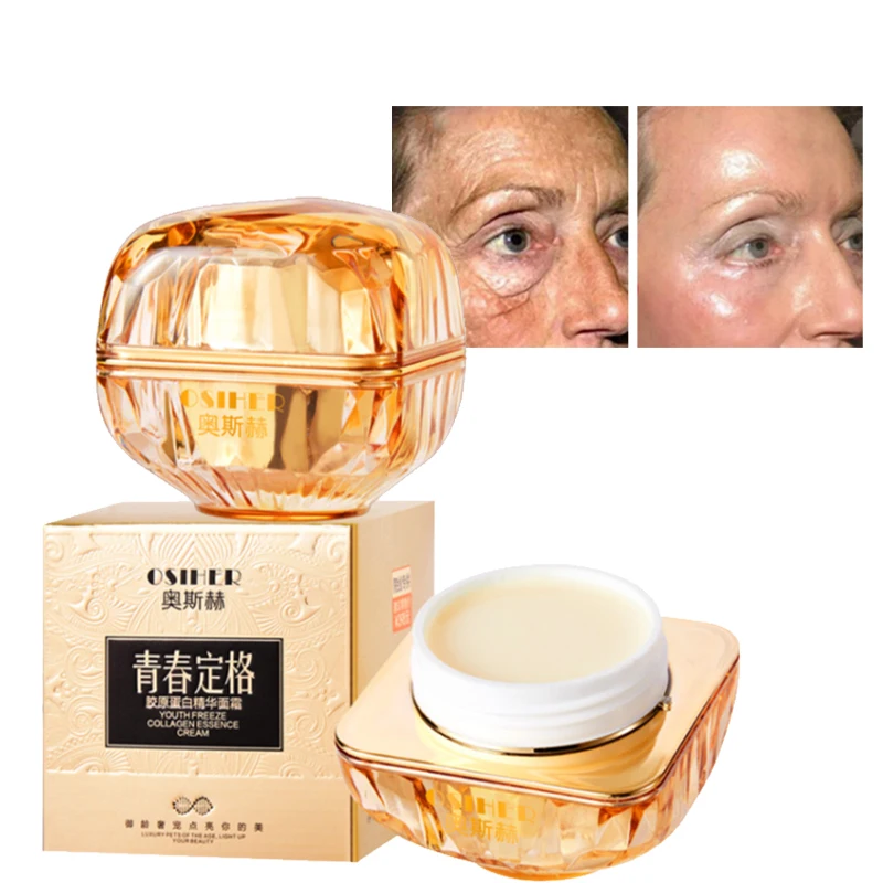 

Hydrating Anti Wrinkle Serum Face Cream Collagen Protein Moisture Rejuvenation Compact Brighten Anti-Aging Fade Fine Lines 50g