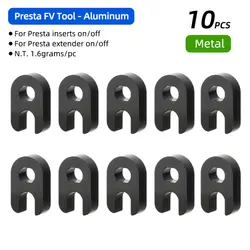 Deemount Brass Presta Valve Core Replacement with Alloy Remover Tool and O - Ring (FV Metal Tool 10pcs)