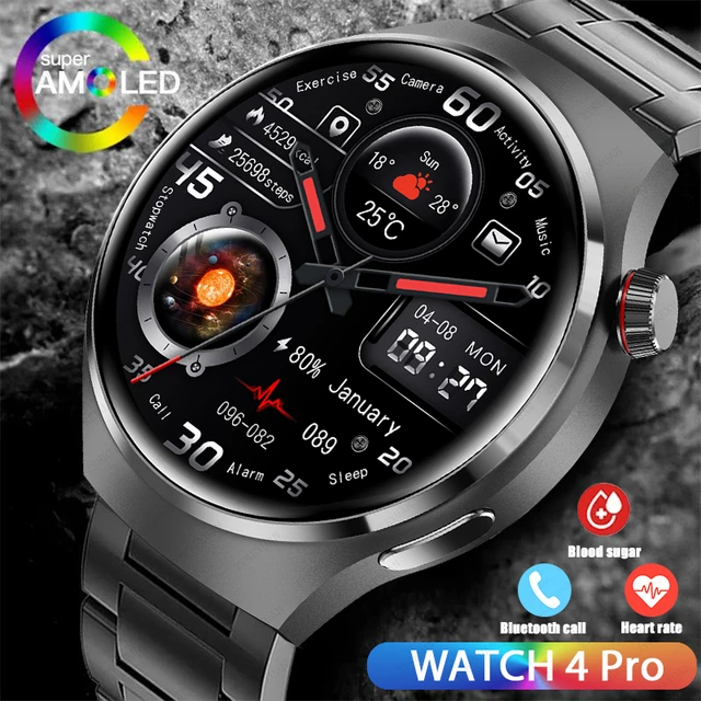 Per HUAWEI Xiaomi Watch 4 Pro Blood Sugar Smartwatch schermo HD da 1.6  pollici BT Call Compass NFC Sprots orologio intelligente impermeabile da  uomo - AliExpress