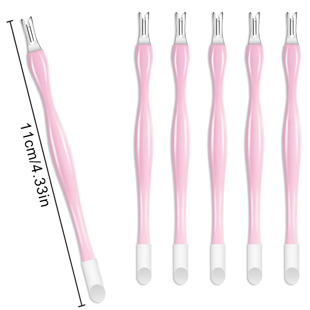 Amazon.com : Cuticle Pusher Dual Sided - Sharp Edge Spoon Shaped Double  Ended Cuticle Pusher Remover Cleaner Surgical Medical Grade Stainless Steel  Manicure Pedicure Nail Art Care Tools 4 PC Set By