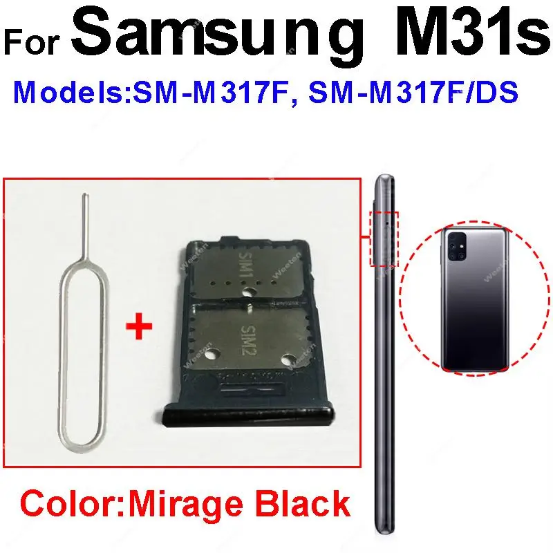 Card Slot Samsung M21 Sd Card For Samsung Galaxy M21 Sm-m215 Sim