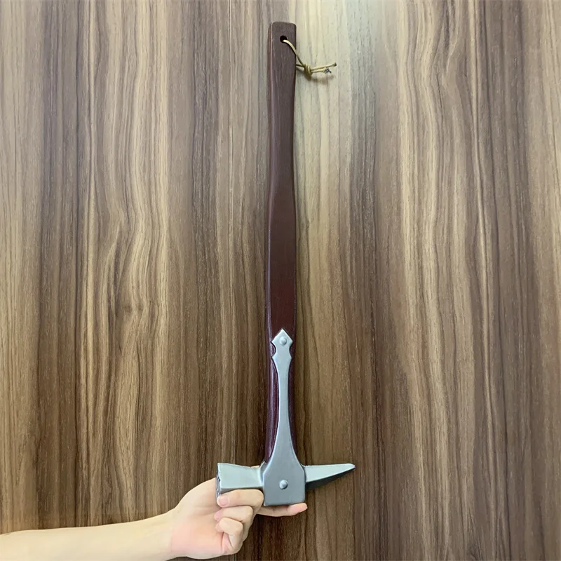 1:1 Primitive Man Hammer Medieval Guardians Axe Cosplay  Nail Tomahawk Weapon Soldiers Role Prop Beast Axe Carnival Safety PU 4