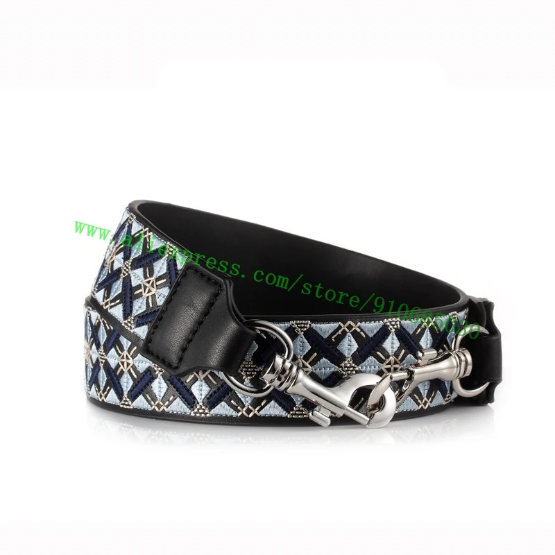 Top Grade Real Calf Leather Embroidery Bag Strap For Lady Designer Handbag Purse Women Shoulder Carry Belt Replacement