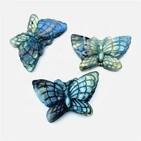 Bulk Wholesale Gemstone Carving Crafts Labradorite Butterfly Crystal Healing Stones Crystal Butterfly 1