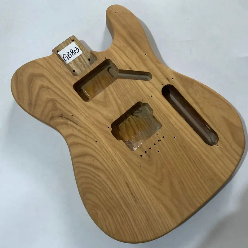 

GB813 Tele электрогитара с естественной Solid ASH лесенка из дерева и веревки Through Body Right Hand 2 Humbucker DIY, запасные части для гитары TL