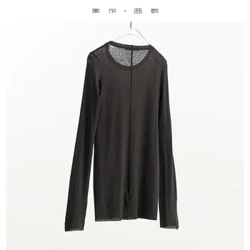 100% Pure Cotton Long-Sleeved T-Shirt, Slim-Fitting Base Shirt for Women, Solid Color Slimming Top, 2026 New Product 1