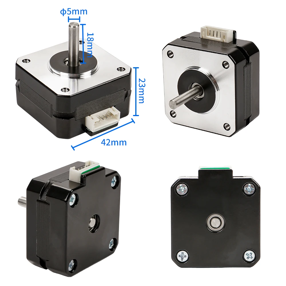 1/3Pcs Nema17 23mm 42 Stepper Motor 42HS23 1.0A 0.1N.m 42BYGH 4
