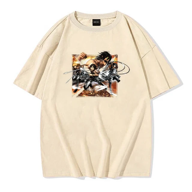 Anime Attack on Titan T-shirt Men Summer Cool Short Sleeves Tshirt