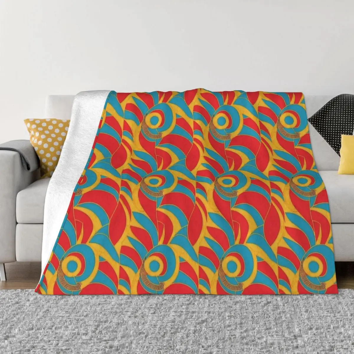 

Egyptian Hieroglyphic Traditional Symbols Blanket Flannel Spring Autumn Throw Blankets for Home Outdoor Bedding Throws