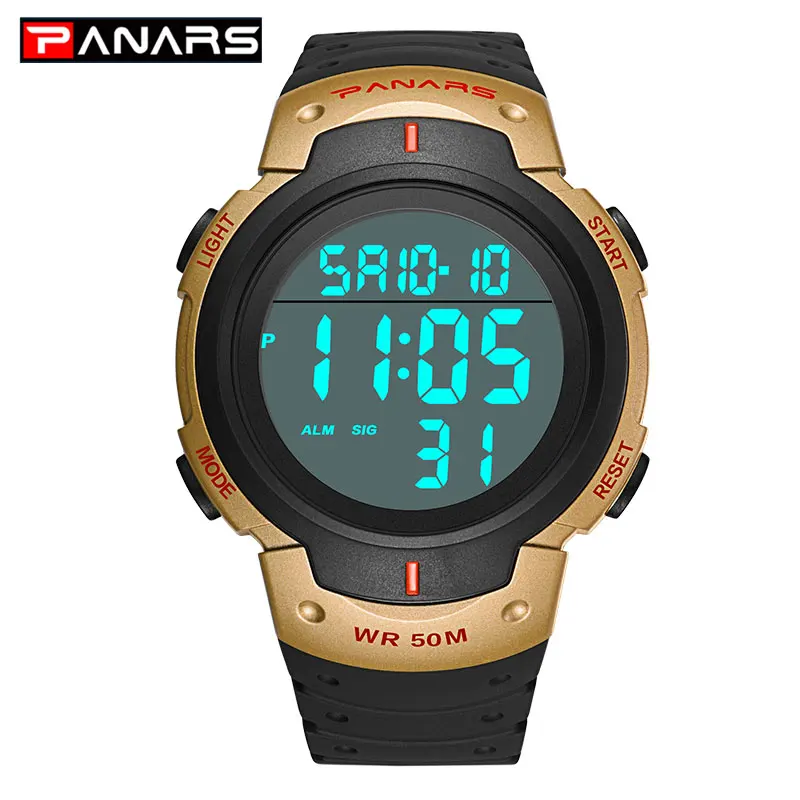 

PANARS Military Watch Men's Sport Watches 5bar Waterproof Male Digital Clock Digital Wristwatches Relogio Masculino reloj hombre