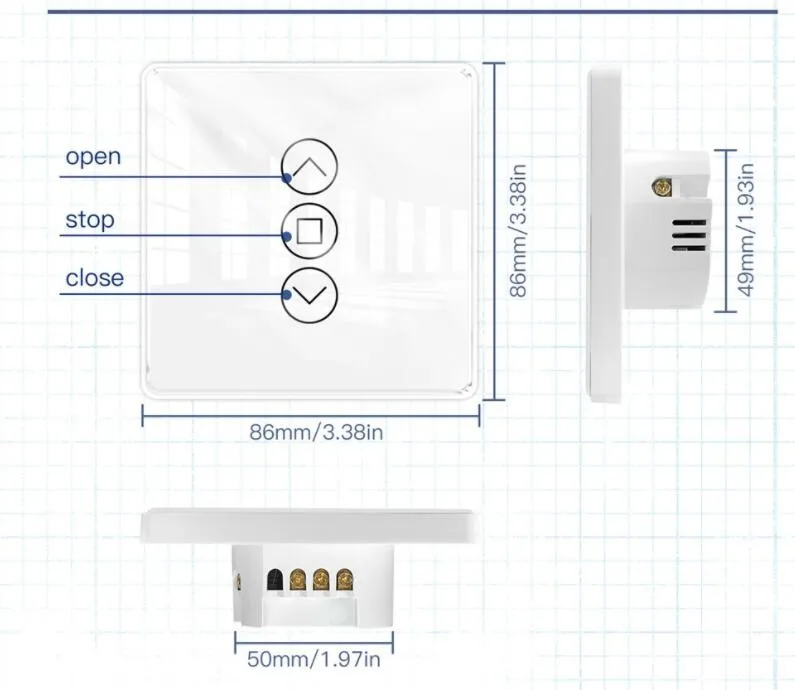 Wifi interruptor inteligente ac 110-220v brasil painel de toque