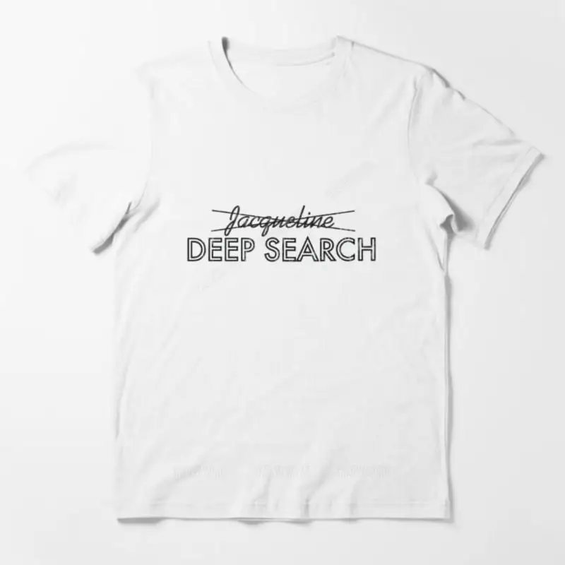 New cotton brand t-shirt black unisex tee shirt Deep Search Essential T Shirt men fashion print tshirt teenager casual tees top