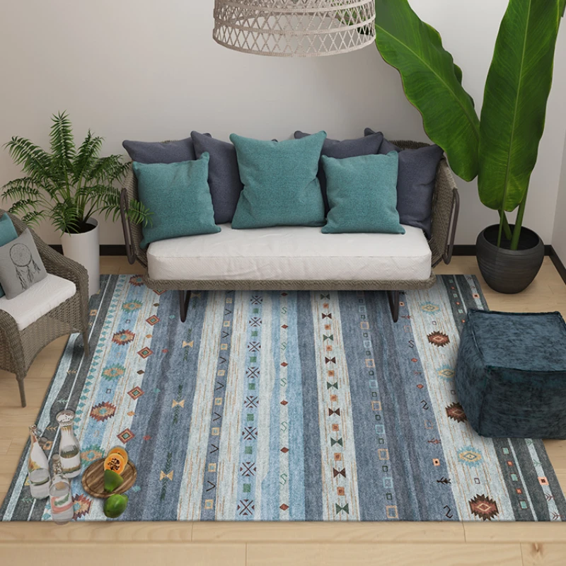 Retro Moroccan Style Living Room Bedroom Home Decor Anti-Slip Floor Mat Lounge Rug floor mat,plush rug,decorative carpet,silk wool rug,plush carpet,non slip carpet,imitated cashmere carpet