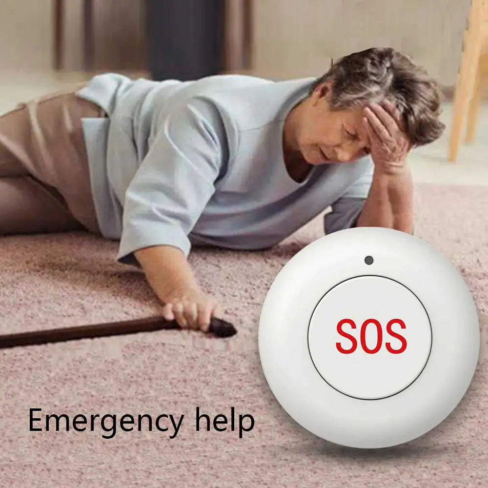 SOS Panic Button Security-Protection Emergency Button Home Security Alarm System For Older Connecting to Alarm System 103