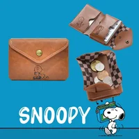 Women Short Wallet Small Fashion Snoopys Cartoon Leather Purse Ladies Card Bag for Women Clutch Female Purse Money Clip Wallet 1