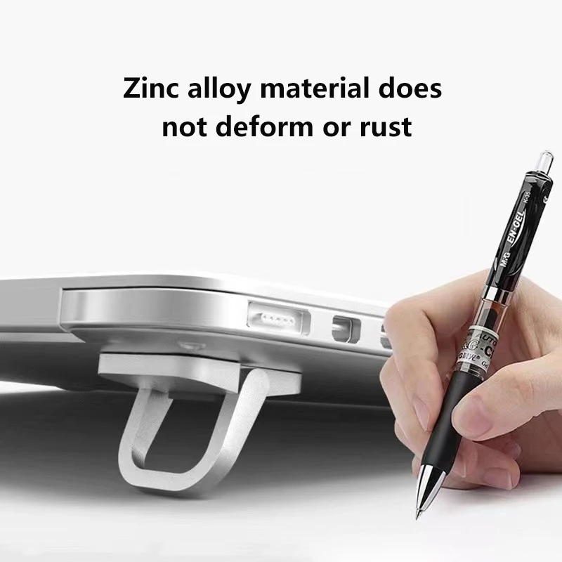 SXH 1쌍 노트북 스탠드 미니 휴대용 홀더 접이식 투명 노트북 라이저 브래킷 맥북 노트북 스탠드 쿨링 홀더