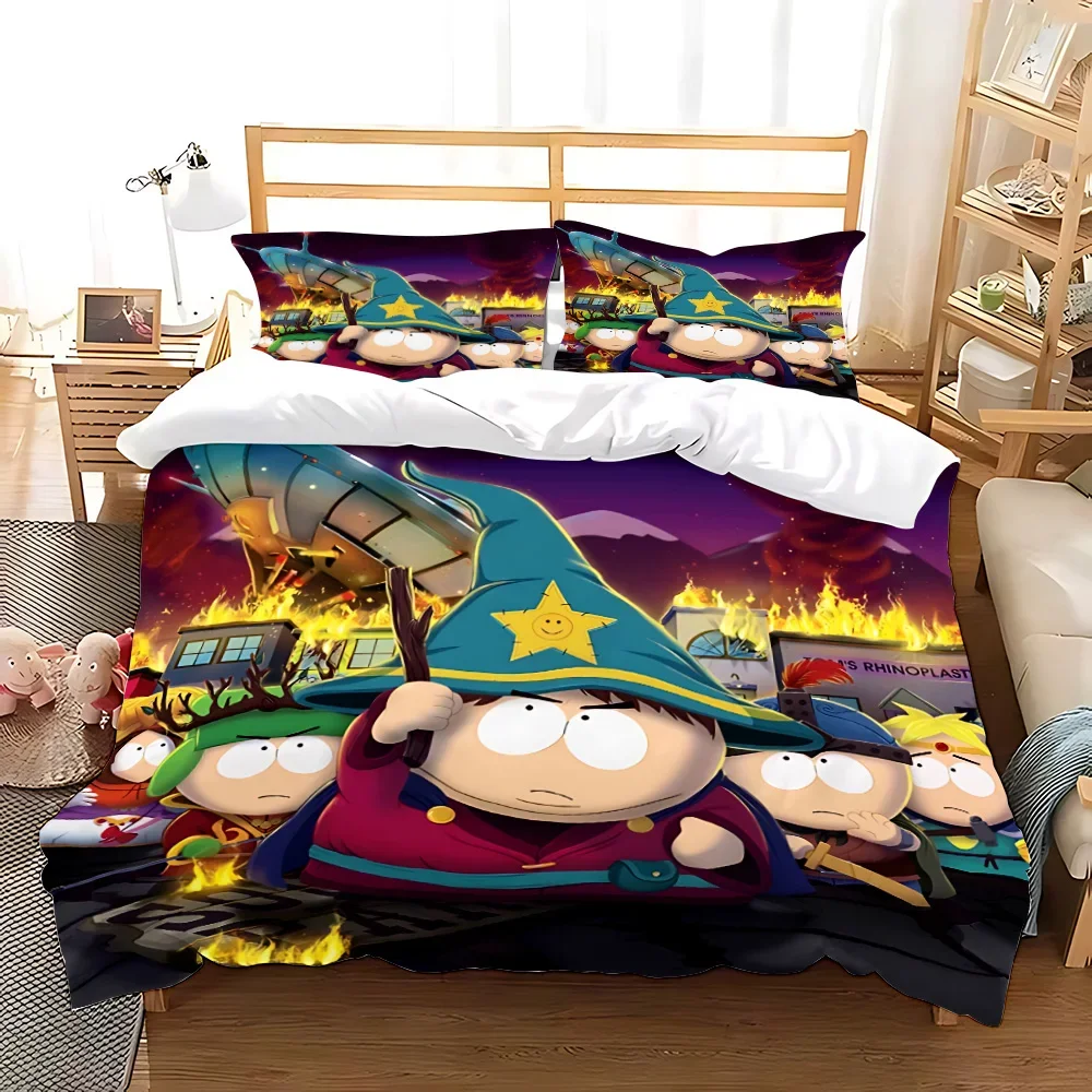 Duvet Cover South Park Pillowcase Bedding Set Adult Boy Girl Bedroom Decoration Children Gift Single Double Large Size