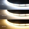 Under Cabinet Collection Display COB LED Strip Light Bookcase Wardrobe Closet Lamp Tape Penetrable Wood Dimmable Touch Sensor 6