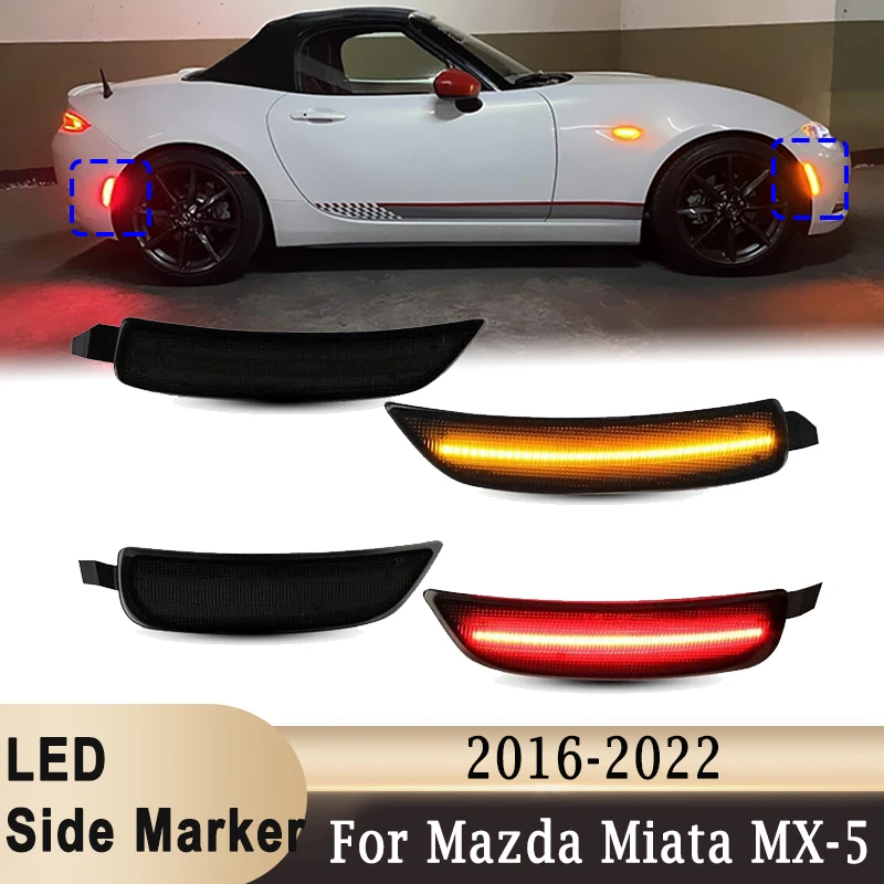 Luci Di Ingombro Laterali A Led Per Mazda Miata Mx-5 2016-2022 Lampade Parafango Ruota Na1J-51-5F0B Na1J-51-5E0B Na1J-51-5J0C Na1J-51-5H0C