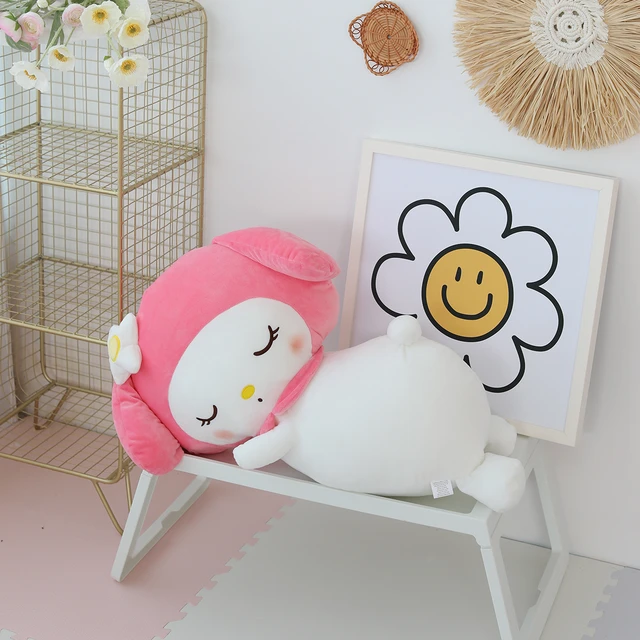 Big Size Sanrio Kuromi Series Plush Toys Kawaii Kuromi Stuffed Dolls  Bedside Pillow Bay Window Large