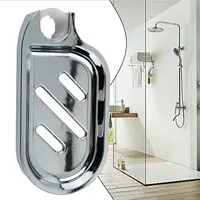 Home Bathroom Fixture Accessories Organizer And Storage Shelf Racks 22/24mm Wall Mounted Soap Dish Dispensers Shower Drain 1pc 1