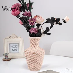 Drop-Resistant Vase Nordic Plastic Vase Living Room Decoration Cross-Border Supply Vase Hydroponic Creative Vase for Flower