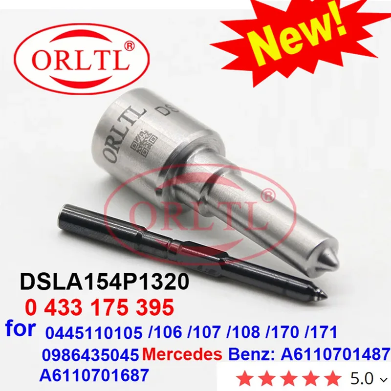 

ORLTL DSLA154P1320 Fuel Injector 0445110189 0445110190 0986435055 Common Rail Nozzle Spray 0 433 175 395 Diesel Injector