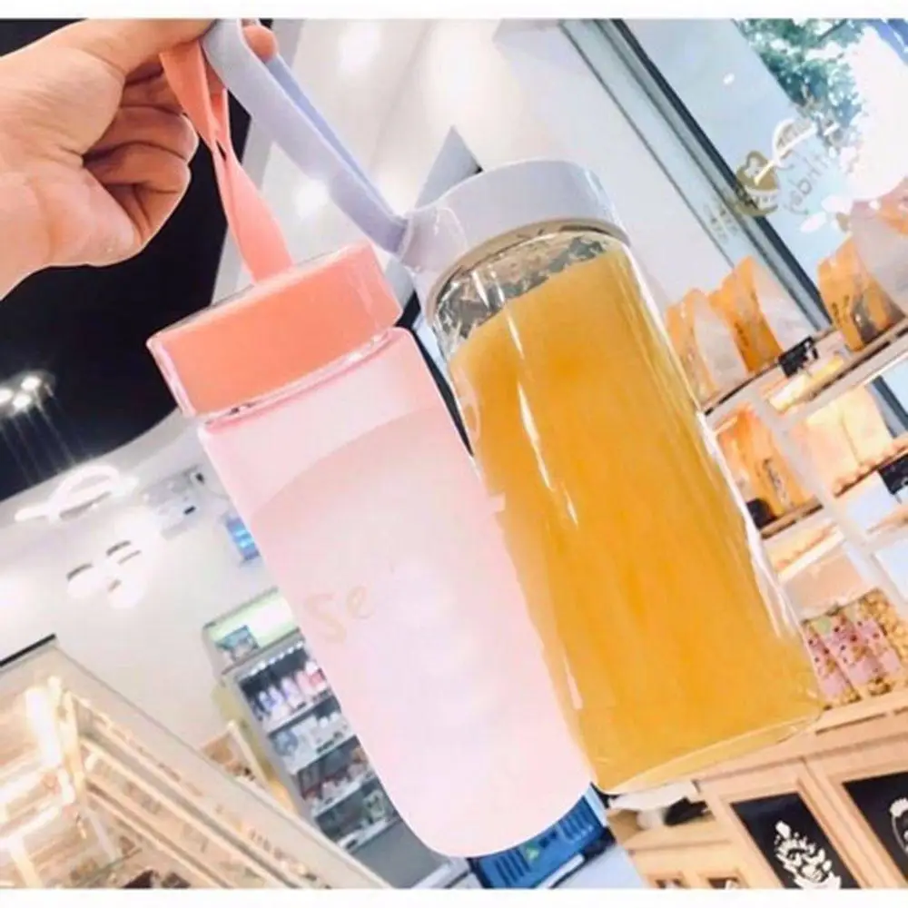 Cute Bottle Water for Girls Plastic Shaker Cup Drink Bottle Children Kawaii  School Gym Sport Free Shipping Items to Sri Lanka