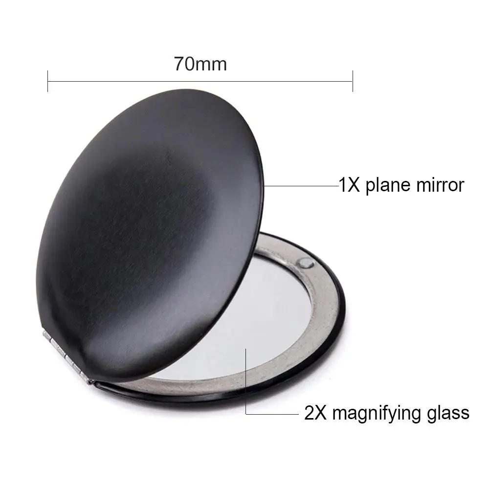 Mini Compact Makeup Mirror Hand Gold Pink Travel Small Pocket Round Foldable Portable Magnifying Vanity Mirrors Make Up Tools makeup mirror white and blue porcelain pocket mirrors compact folded portable mini round hand mirror makeup vanity make up tools